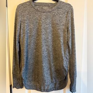 Athleta Heather Gray Long Sleeve Tee